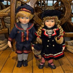 Julie and Jake porcelain dolls from the Collectible Memories line